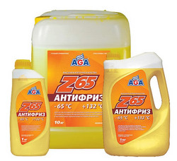 Aga Антифриз,готовый к применению  -65С /желтый/   10л 10л. | Артикул AGA044Z в Костроме
