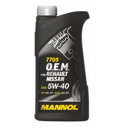    Mannol O.E.M. for Renault Nissan 5W-40  |  4036021101514  