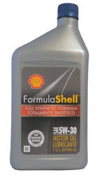    Shell Formulashell Full Synthetic SAE 5W-30 Motor Oil  |  021400756793  