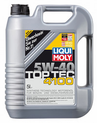 Купить моторное масло Liqui moly Top Tec 4100 Синтетическое | Артикул 3701 в Костроме