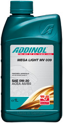 Купить моторное масло Addinol Mega Light MV 039 0W-30, 1л Синтетическое | Артикул 4014766071729 в Костроме