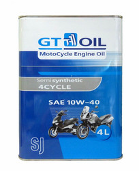 Купить моторное масло Gt oil 4 Cycle SJ, 4л Полусинтетическое | Артикул 8809059407691 в Костроме