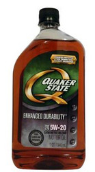    Quaker state Enhanced Durability SAE 5W-20 Synthetic Blend Motor Oil  |  073102046825  