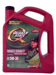    Quaker state Enhanced Durability Higher Mileage Engine SAE 5W-30 Motor Oil  |  073102013445  