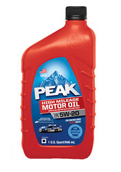    Peak High Mileage Oil 5W-20 (0,946)  |  P2MH576  