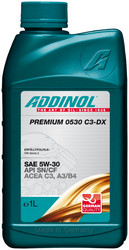Купить моторное масло Addinol Premium 0530 C3-DX 5W-30, 1л Синтетическое | Артикул 4014766073570 в Костроме