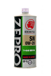    Idemitsu Zepro Ecomedalist Sn/Gf-5 0W-20 1  |  3583054  