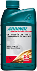 Трансмиссионные масла и жидкости ГУР: Addinol Getriebeol GH 75W 90 1L МКПП, мосты, редукторы, Синтетическое | Артикул 4014766070272 в Костроме